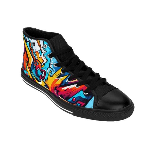 Men’s Graffiti Sneaker | Colorful Print Sneakers | Graphic Pattern Shoes | Graff - Picture 9 of 9